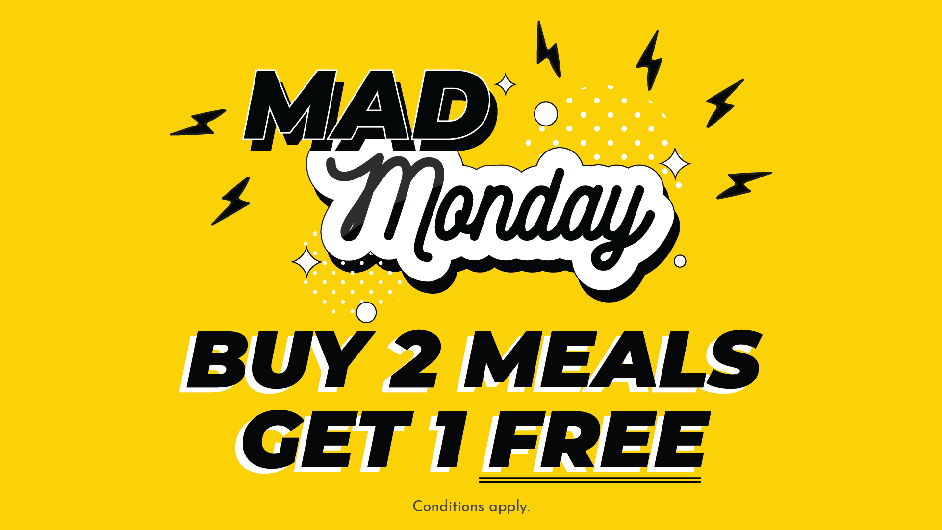 Mad Monday food deal at The Dick Whittington Tavern – pick any 3 dishes and pay for 2, dine-in only.