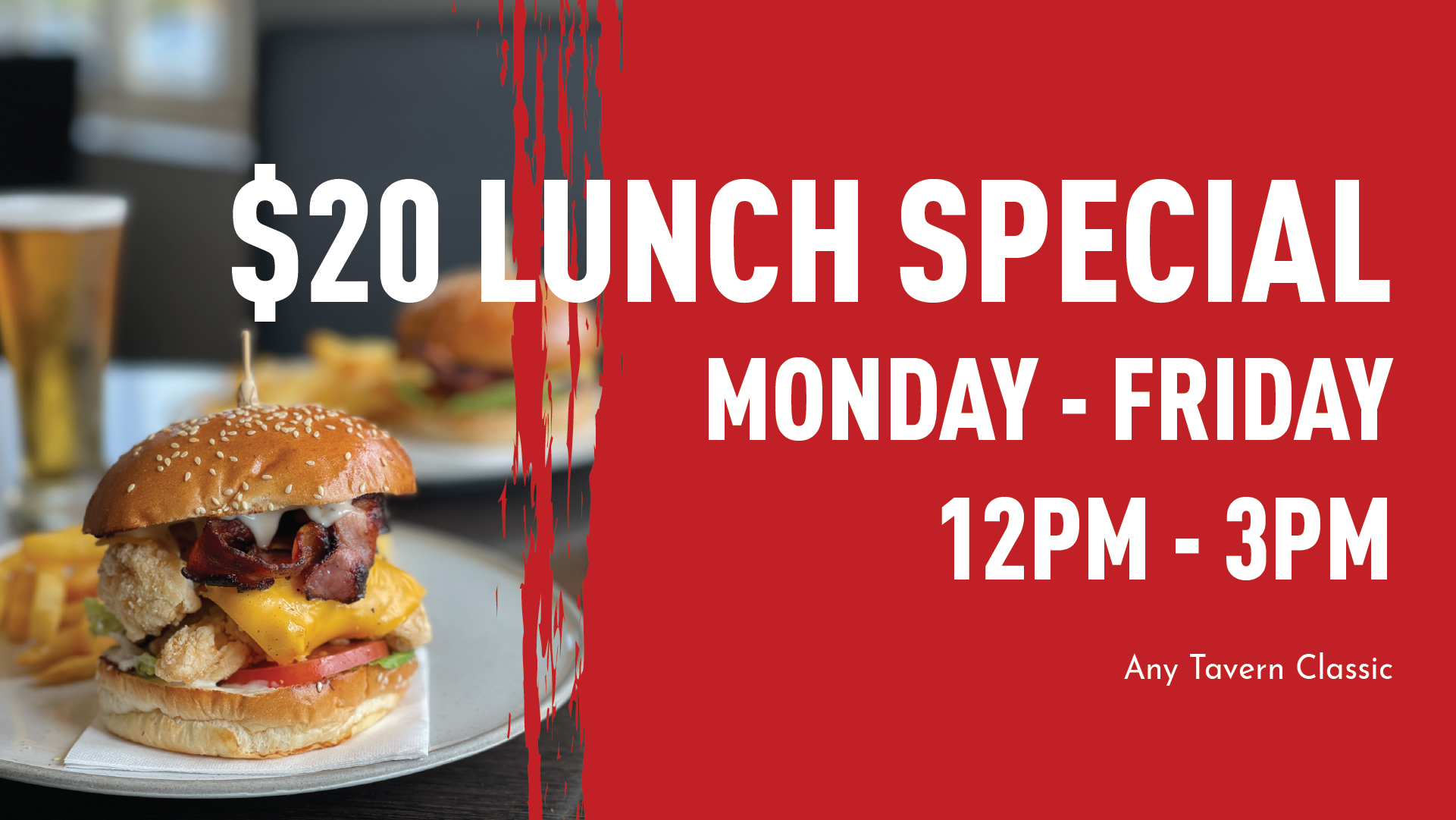 dick whittington lunch special. $20